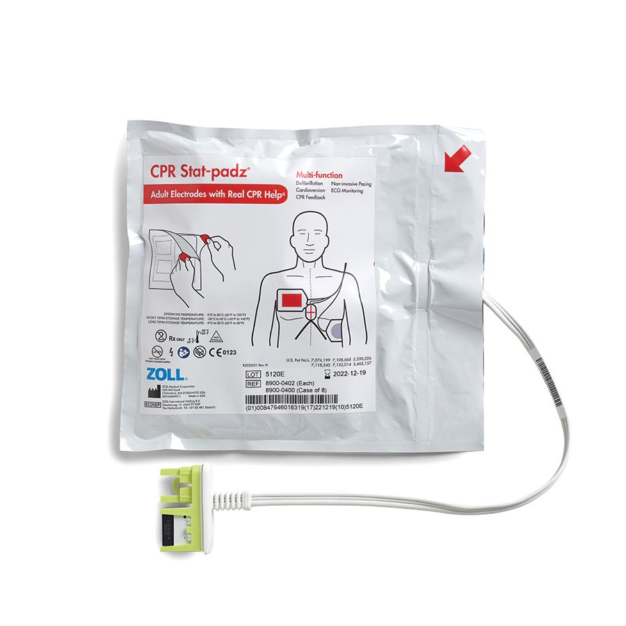 Zoll CPR Stat-Padz Electrode Single 8900-0402 Zoll CPR Stat-Padz Electrode Single 8900-0402